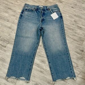 Pistols Cassie Crop Super High Rise Straight jeans